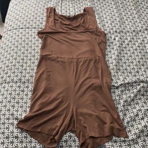 brown romper